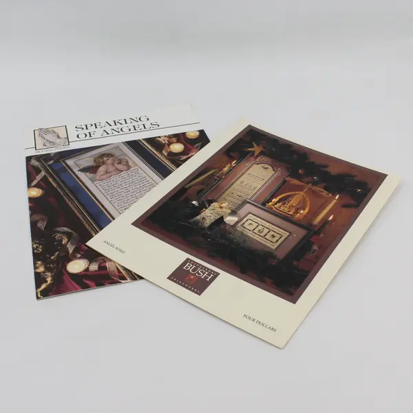 Lot of 2 Cross Stitch Speaking of Angels Praying Hands Angel Song Shepherds Bush