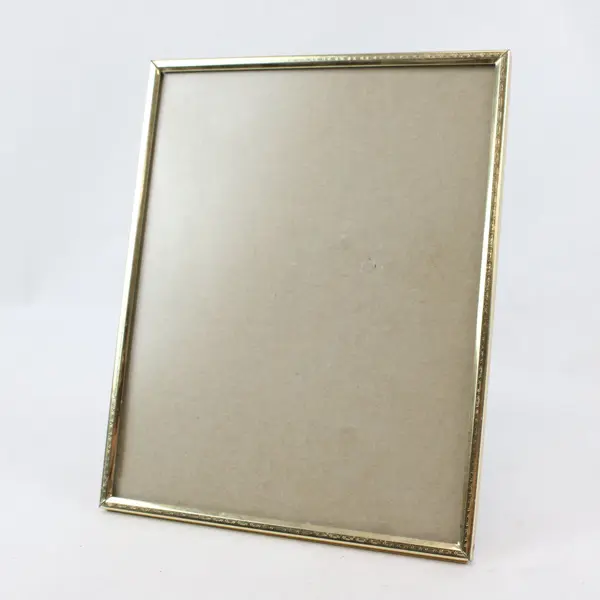 Unbranded Gold Tone Easel-Back Tabletop Photo Frame 10 x 8.25 in