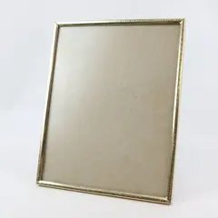 Unbranded Gold Tone Easel-Back Tabletop Photo Frame 10 x 8.25 in