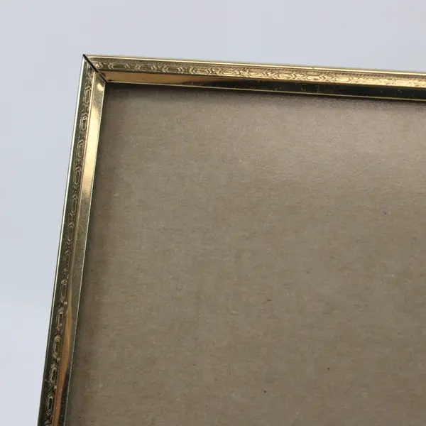 Unbranded Gold Tone Easel-Back Tabletop Photo Frame 10 x 8.25 in