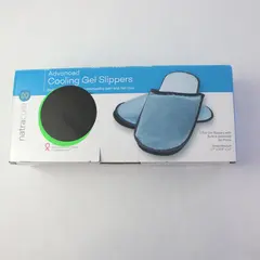 Natracure Blue Advanced Cooling Gel Slippers Neuropathy Relief Cold Therapy S/M