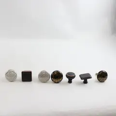 Lot of 7 Mixed Cabinet Knobs Home Hardware