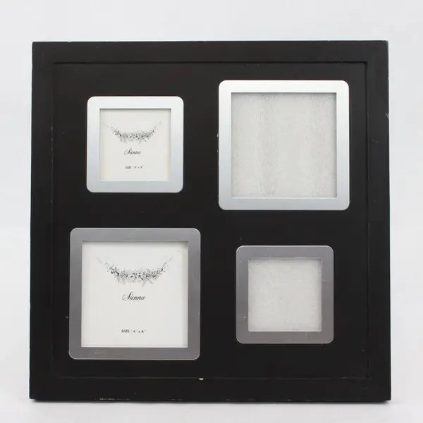 Marshalls Photo Frame Black - With Space for Four Photos
