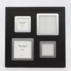 Marshalls Photo Frame Black - With Space for Four Photos