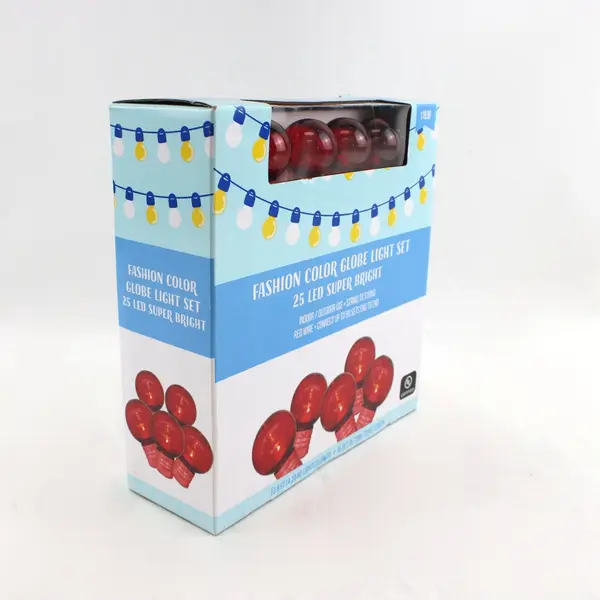 Rite Aid Fashion Color Globe 25 LED Red String Light Set