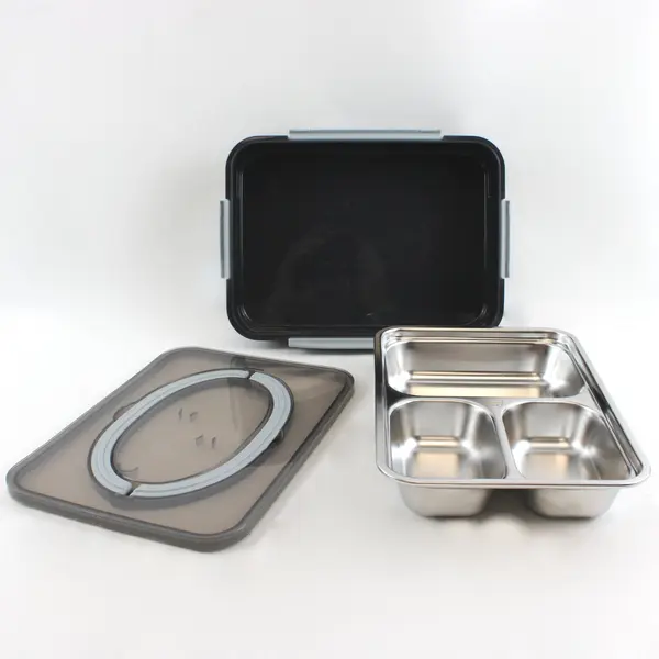 Airtight Meal Prep Lunch Container Dark Grey Used