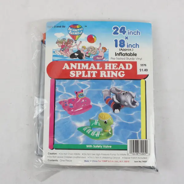 Swim 'N' Play Sun 'N' Fun Animal Head Split Ring NO. 74005