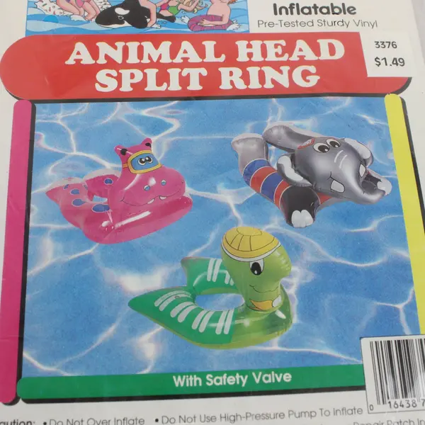 Swim 'N' Play Sun 'N' Fun Animal Head Split Ring NO. 74005