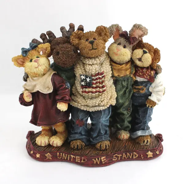 Boyds Bears J.B. Bearyproud & Pals United We Stand Figurine #227812 2003