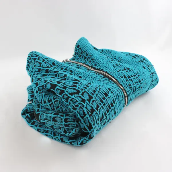 Erin London Teal and Black Zip-Up Jacket Women's XL