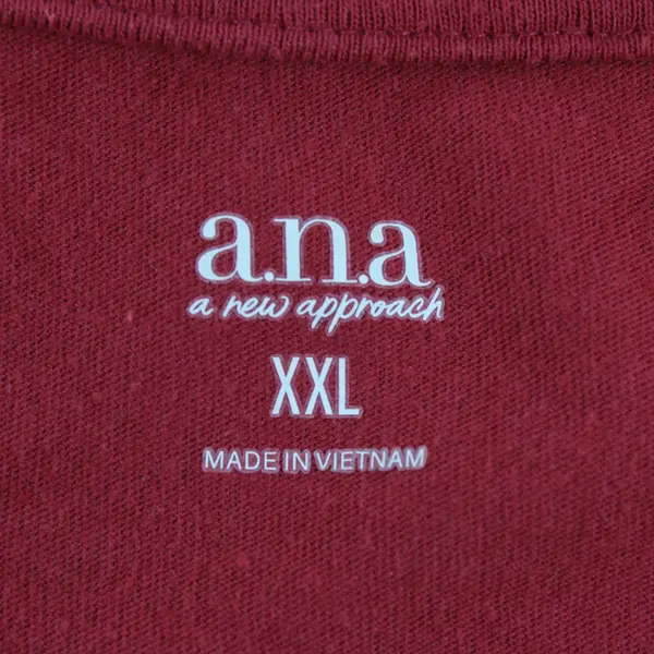 a.n.a A New Approach Lot of 2 V-Neck T-Shirt Red Short Sleeve Casual Top XXL