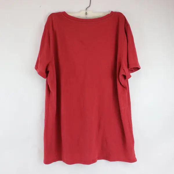 a.n.a A New Approach Lot of 2 V-Neck T-Shirt Red Short Sleeve Casual Top XXL