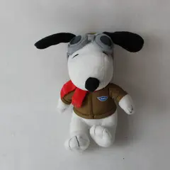 Vintage 2015 MetLife Snoopy Flying Ace Plush Stuffed Animal Aviator Pilot