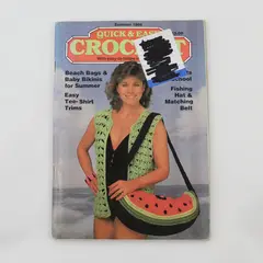 Vintage Quick & Easy Crochet Magazine Summer 1986 