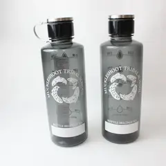 Lot of 2 25 oz Gray Water Bottles Muckleshoot Tribal School