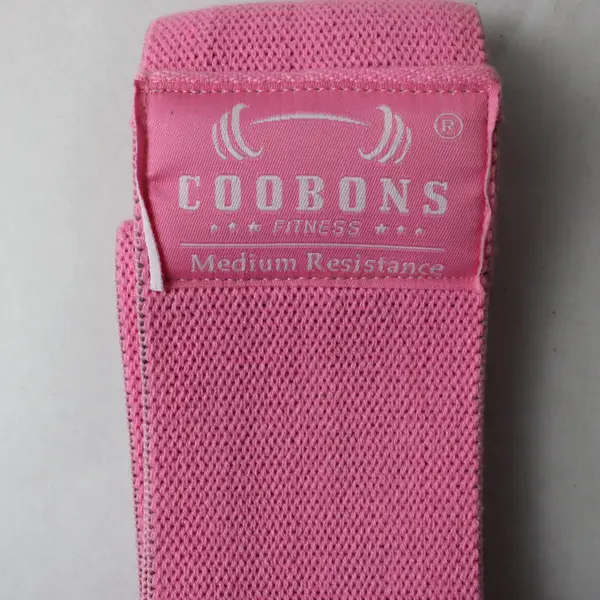 Lot of 3 Coobons Pastel Fabric Resistance Bands Non-Slip Grips Fitness Yoga
