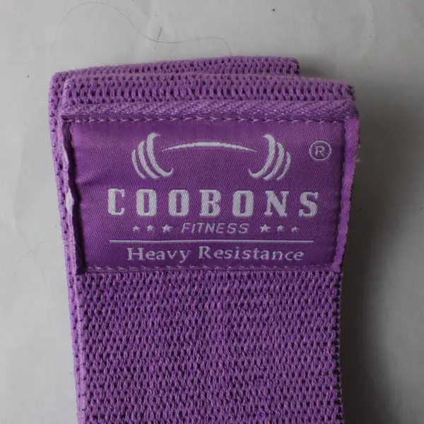 Lot of 3 Coobons Pastel Fabric Resistance Bands Non-Slip Grips Fitness Yoga