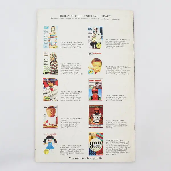 VTG Mon Tricot Creative Crochet & Hand Knitting Magazine Fashion Edition 1972-73