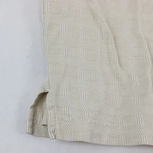 Haggar Golf Beige Knit Golf Polo Men's Large