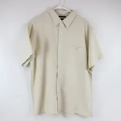 Haggar Beige Short-Sleeved Button-Up Shirt Men's XL