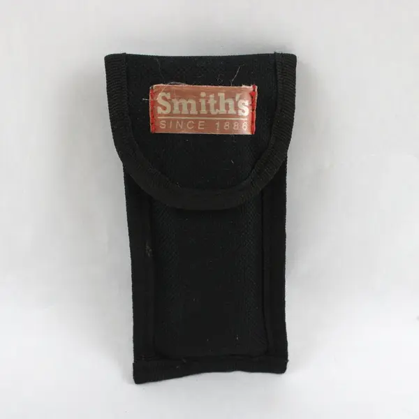 Smith's Pocket Sharpening Stone w/ Black Case Portable Used