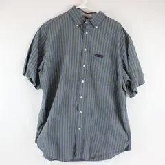 Daniel Cremieux Blue Green Red Plaid Short-Sleeved Button-Down Men's Large