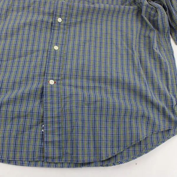 Daniel Cremieux Blue Green Red Plaid Short-Sleeved Button-Down Men's Large