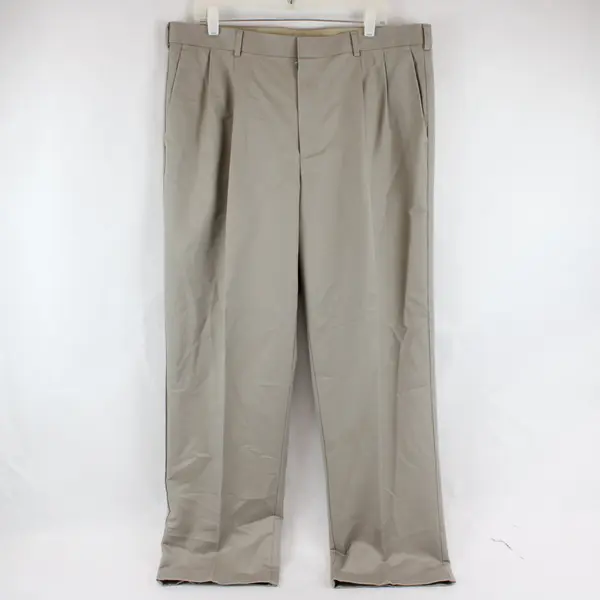 Dockers Premium Relaxed Fit Beige Straight Leg Pants Men 38x32