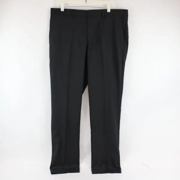 Perry Ellis Portfolio Black Slim Fit Dress Pants Men's 36x32