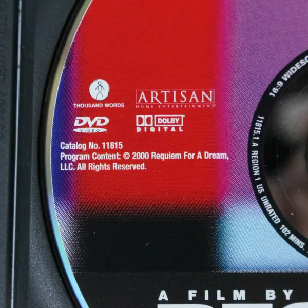Requiem For A Dream DVD 2000 Director's Cut Ellen Burstyn Jared Leto - Pre-owned