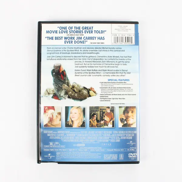 Eternal Sunshine of the Spotless Mind DVD Movie Drama Romance Film, 2004 