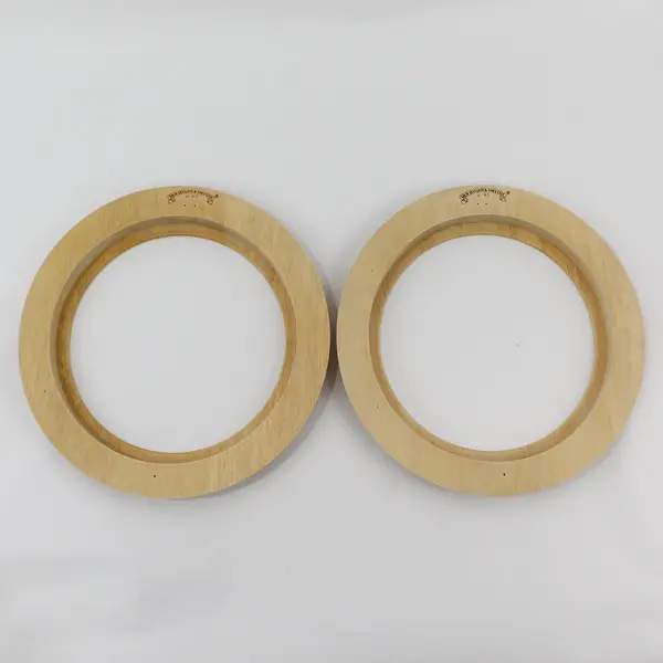 Lot of 2 Van Hygan & Smythe H-93 Plate Frames 8in Natural Wood Grain