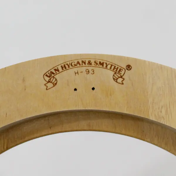 Lot of 2 Van Hygan & Smythe H-93 Plate Frames 8in Natural Wood Grain