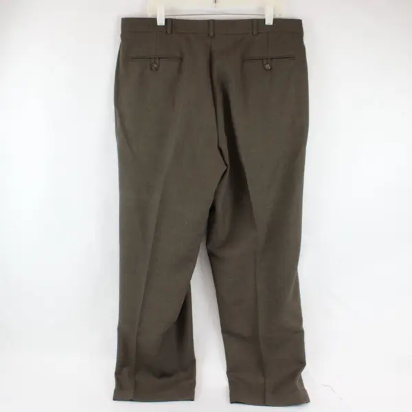 Slates Brown Straight Leg Dress Pants Men's 38x30 Tag W38 L32