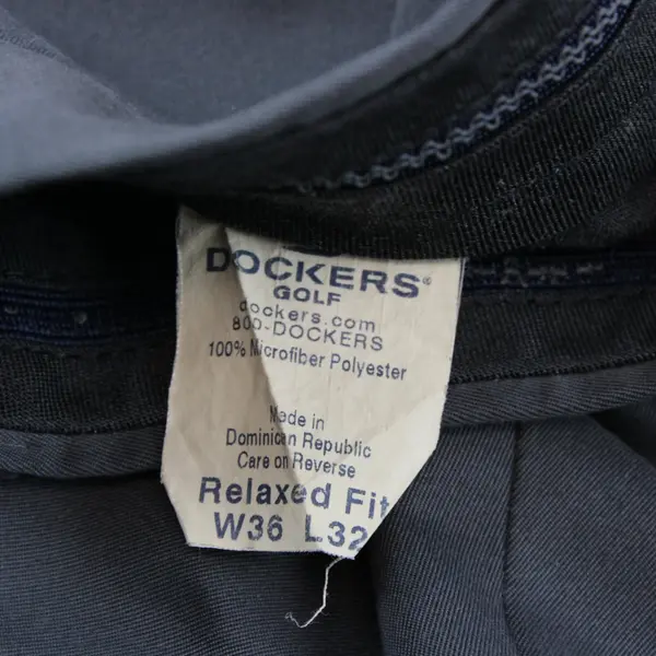 Dockers Golf Dark Gray Pleated Tapered-Leg Dress Pants Men's Size 36x32
