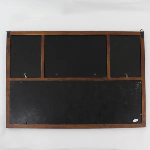 Brown Wooden Combination Cork Board and Picture Frame 16"x22"