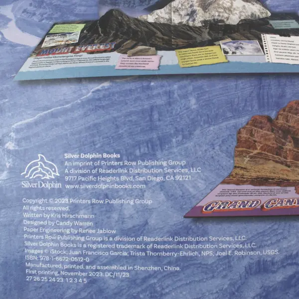 Kris Hirschmann Pop-Up Wonders Natural Wonders Hardcover Silver Dolphin