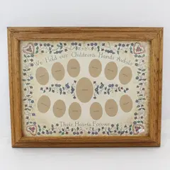 Vintage Kids School Photo Kitsch Collage Picture Frame 15 x 19 Signed