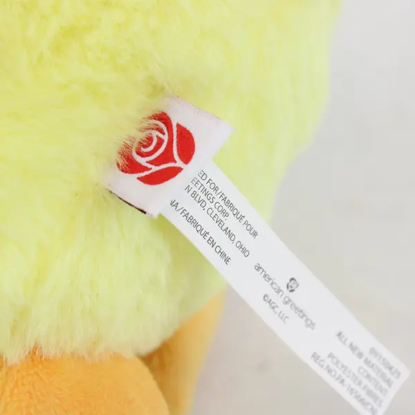 American Greetings Yellow Chick Plush with Bunny Ears 10" Easter Stuffed Toy