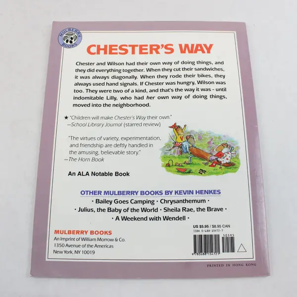 Chester's Way by Kevin Henkes - Paperback