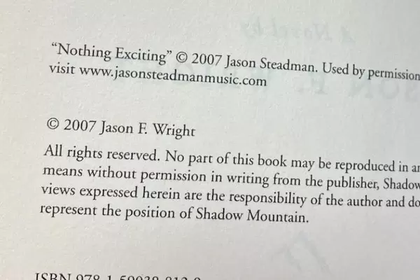 2007 The Wednesday Letters by Jason F. Wright HC Book in Good Condition