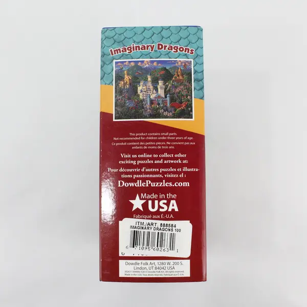 Imaginary Dragons 100-Pc. Jigsaw Puzzle 16"x20" Dowdle Folk Art Complete 2013