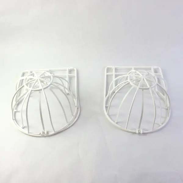 Lot of 2 White Plastic Baseball Cap Washer Frame Laundry Accessories