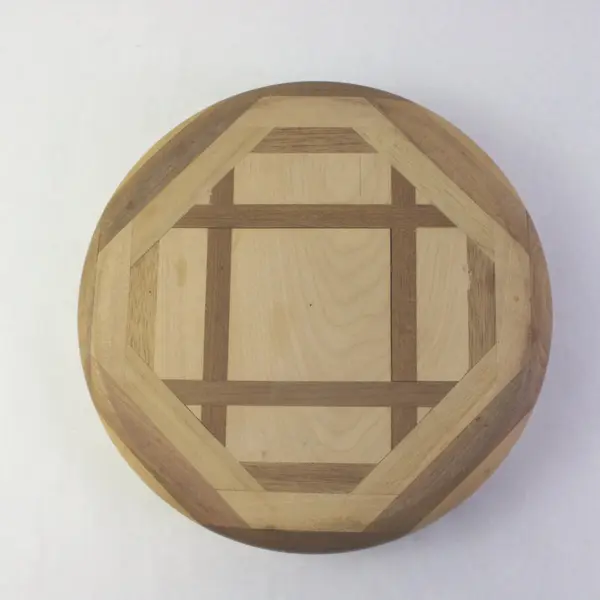 Handcrafted Wooden Bowl Maple Cherry Walnut 11in
