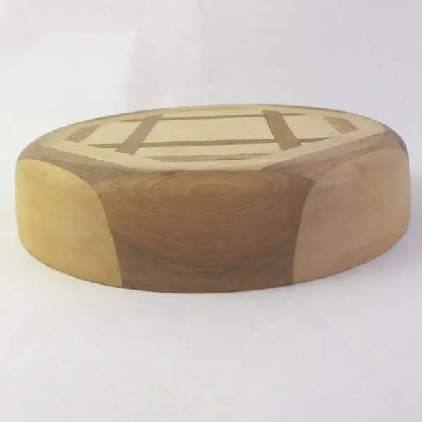 Handcrafted Wooden Bowl Maple Cherry Walnut 11in