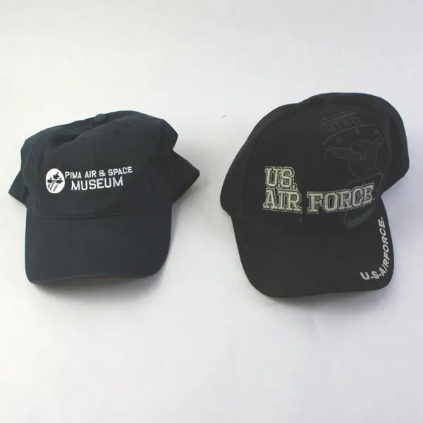 Lot of 2 US Air Force Pima Air & Space Museum Adjustable Baseball Caps