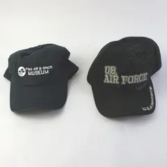 Lot of 2 US Air Force Pima Air & Space Museum Adjustable Baseball Caps