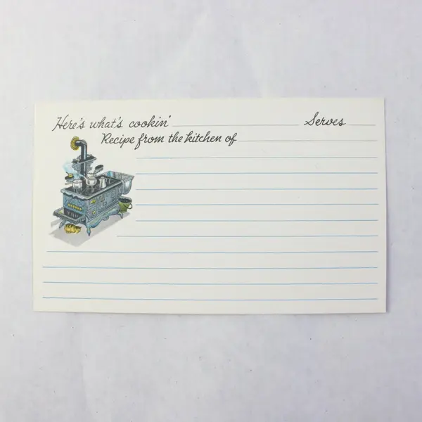 Current Inc Here's What's Cookin' 41 Card Boxed Recipe Set White Candy Recipe