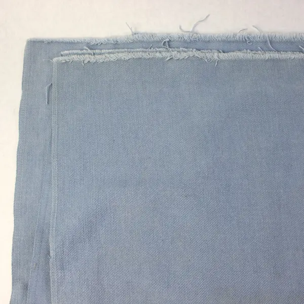 Blue Denim Fabric 1.11 Yards 38x40 Sewing Crafting Pre-Owned