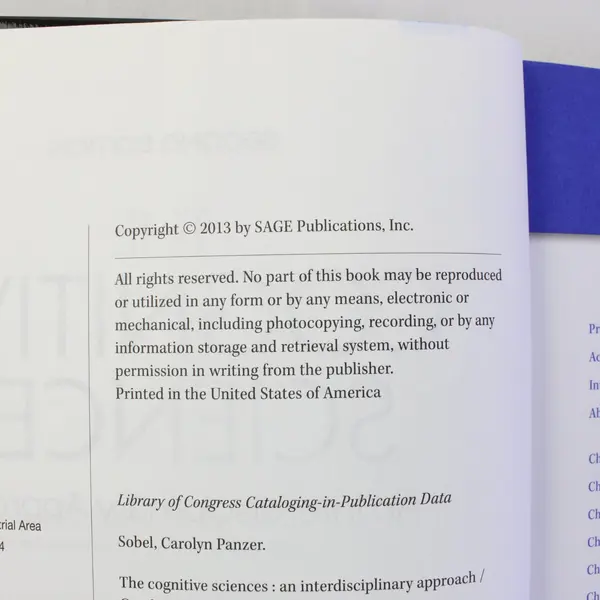 The Cognitive Sciences Carolyn P Sobel Paul Li 2nd Edition 2013 Hardcover